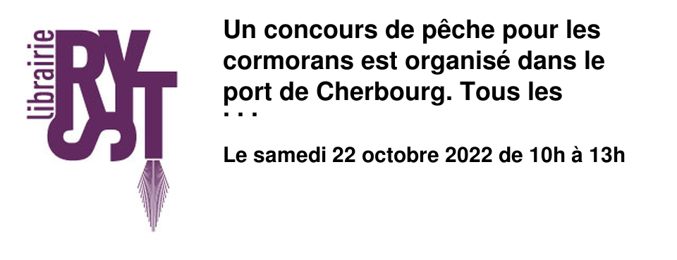 Un concours de p�che pour les cormorans est organis� dans le port de Cherbourg. Tous les oiseaux marins sont l� pour assister � ce spectacle. Pourtant, rien ne va se d�rouler comme pr�vu... Emilie Bulard-Cordeau, est cr�atrice textile et illustratrice. En 2011, elle cr�e son entreprise d'animaux d�co rigolos en tissus pour enfants puis en 2016 ouvre sa boutique Mam'zelle Bulle � Cherbourg. 