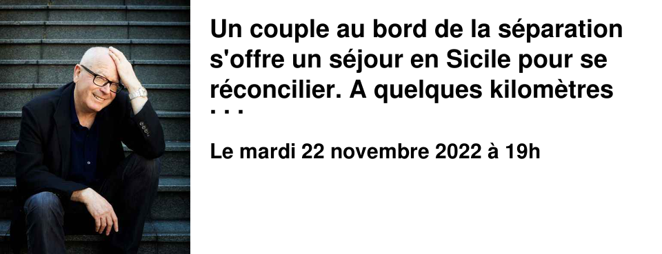 Un couple au bord de la s�paration s'offre un s�jour en Sicile pour se r�concilier. A quelques kilom�tres de l'a�roport, sur un chemin de terre, leur voiture de location percute une chose non identifi�e... Yves Ravey a publi� 22 pi�ces de th��tre et romans. 