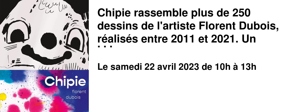 Chipie rassemble plus de 250 dessins de l'artiste Florent Dubois, r�alis�s entre 2011 et 2021. Un horizon de personnages qui passent du comique au tragique ou du myst�rieux au s�duisant. Florent Dubois est n� en 1990 � Besan�on, il est dipl�m� de l'ENSBA de Lyon, il vit, travaille et enseigne � Cherbourg-en-Cotentin. Son travail a �t� montr� dans le cadre d'expositions collectives ou personnelles. 