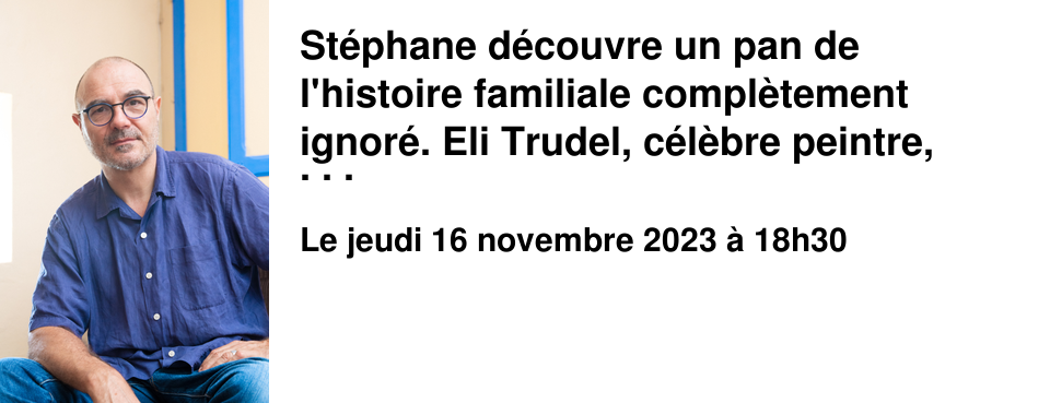 St�phane d�couvre un pan de l'histoire familiale compl�tement ignor�. Eli Trudel, c�l�bre peintre, aurait �t� h�berg� pendant l'Occupation par ses grands-parents, le tableau est la preuve de sa reconnaissance et St�phane en h�rite aujourd'hui... Beno�t S�verac nous maintient en haleine et nous entra�ne aux c�t�s de St�phane sur les traces du peintre juif et de sombres secrets de l'Histoire. Beno�t S�verac est auteur de romans et de nouvelles en litt�rature noire et polici�re adulte et jeunesse. Il enseigne l'anglais. Il est d�gustateur agr�� de vins d'Alsace et membre cofondateur des Molars, association internationale des motards du polar. 