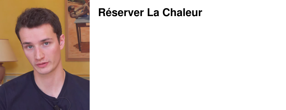 R�server La Chaleur