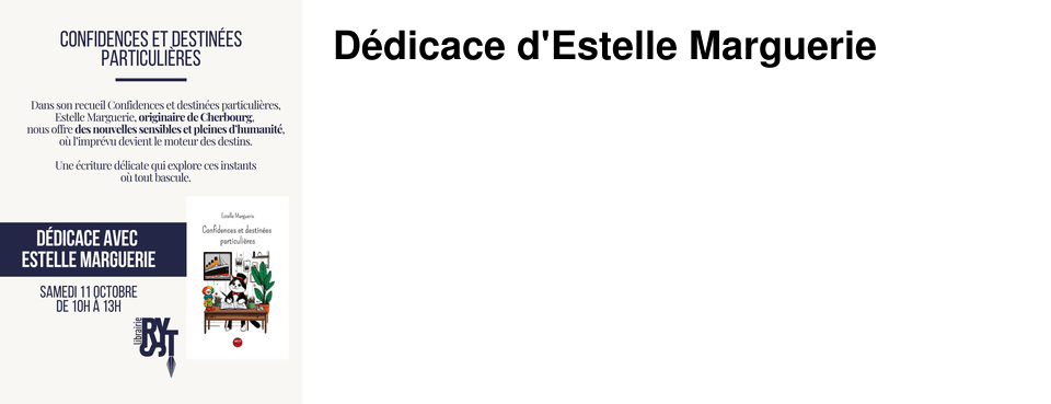 D�dicace d'Estelle Marguerie
