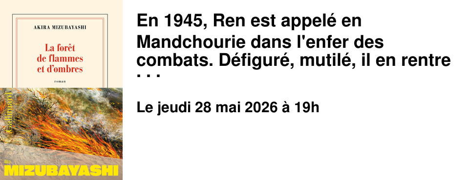 En 1945, Ren est appel� en Mandchourie dans l'enfer des combats. D�figur�, mutil�, il en rentre persuad� qu'il ne pourra plus jamais tenir un pinceau. L'amour de Yuki sera-t-il capable de renverser un destin ? Akira Mizubayashi, professeur de litt�rature fran�aise � l'universit� � Tokyo continue d'explorer ses th�mes familiers qu'il exprime dans cette langue fran�aise qu'il a choisie : le d�sastre des nationalismes, l'art, recours contre la folie des hommes. Un roman bouleversant, universel.